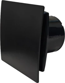 Вентилятор вытяжной BETTOSERB с обратным клапаном, черный пластик