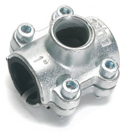 Ремонтно-монтажная обойма Gebo Clamps из ковкого чугуна с отводом, тип ANB 1"-1/2"