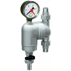 Фильтр FAR 100мкм, с манометром. Поворотное соединение НР