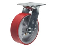Полиуретановое колесо большегрузное поворотное SCp80 (304) 200 мм