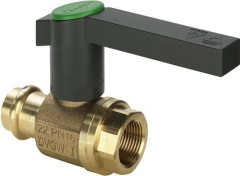 Пресс шаровой кран из бронзы вн. резьба Viega Easytop