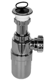 Сифон бутылочный хром. с выпуском (1 1/2"х40мм) McAlpine MRSK13R-CP